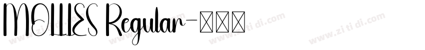 MOLLIES Regular字体转换